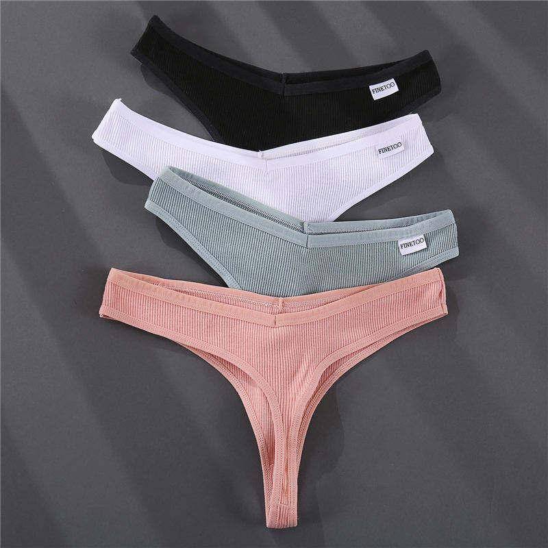 Women's Solid Color Summer G-Strings Set