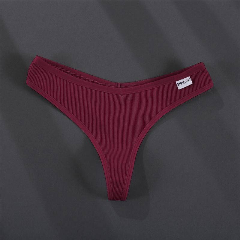 Women's Solid Color Summer G-Strings Set